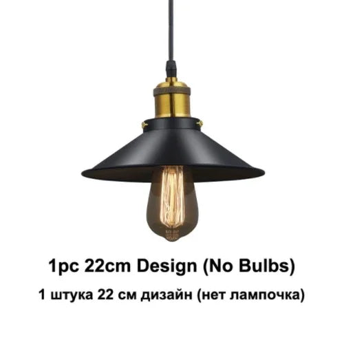 Moderner LED-Kronleuchter aus Metall mit Vintage-Pendelleuchte - vue 12 sur 13