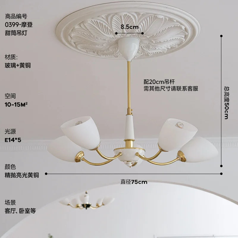 lustre à led moderne design nordique pour intérieur élégant - vue 12 sur 11