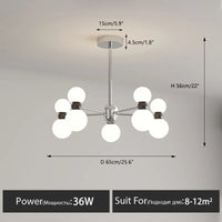 lustre suspendu dimmable pour décoration intérieure moderne