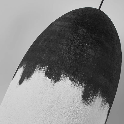 Suspension moderne noir et blanc suspension LED créative Restaurant café Droplight chambre
