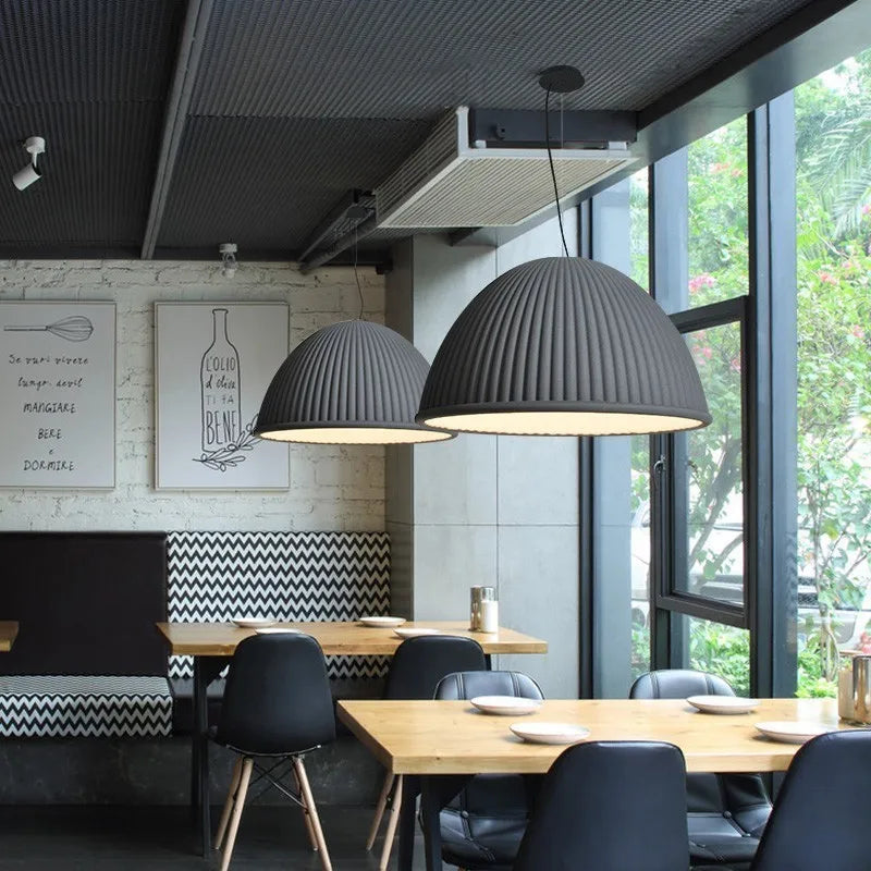 lampes suspendues led en résine macaron style nordique pour décoration intérieure - vue 6 sur 12