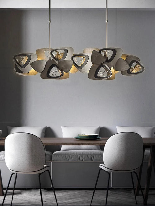 lustre en cristal design tendance éclairage à led moderne - vue 7 sur 12