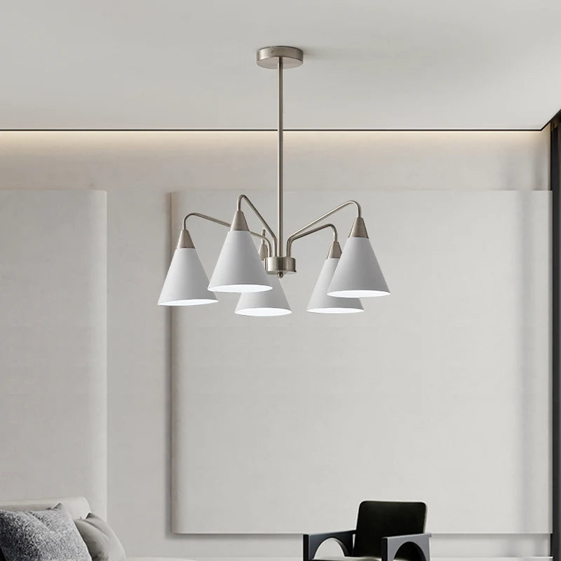 lustre rétro de style médiéval design minimaliste en fer