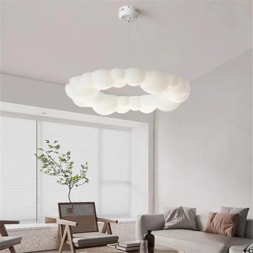 plafonnier led moderne design nordique en forme de nuage