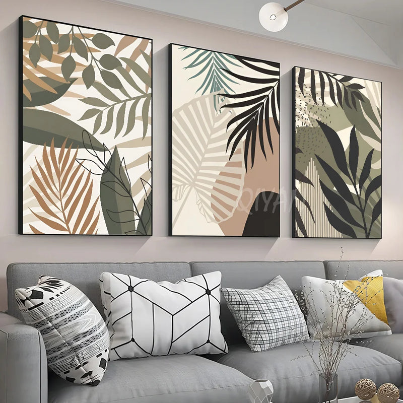 affiche papier palmier décoration artistique pour intérieur