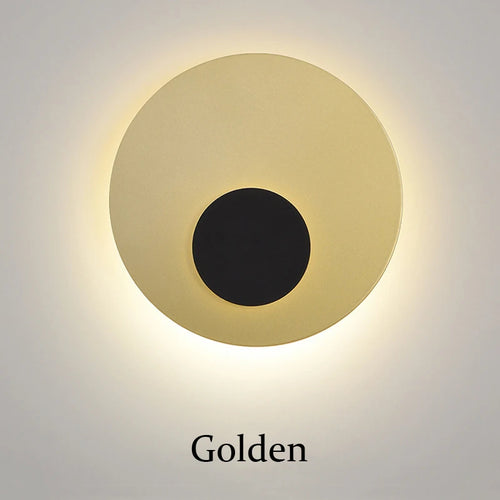 LED-Wandleuchte goldene Mond nordisches Design dekorativ - vue 9 sur 8