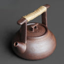 Théière céramique style roche zen retro artisanale