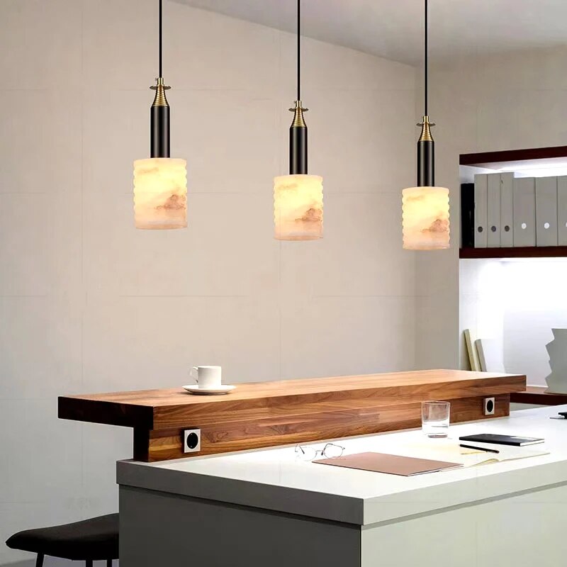 Suspension créative simple et luxueuse en marbre espagnol - vue 5 sur 6
