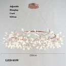 lustre créatif en acier inoxydable et acrylique pour décoration intérieure