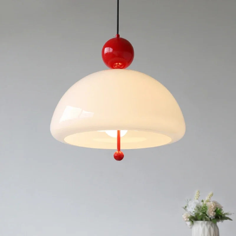 Medieval Retro Pendant Light Ceiling Hanging Lamp Glass Suspension for Living Dining Room Kitchen - vue 3 sur 11