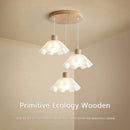 lustre suspendu en bois pour décoration moderne et ambiance chaleureuse