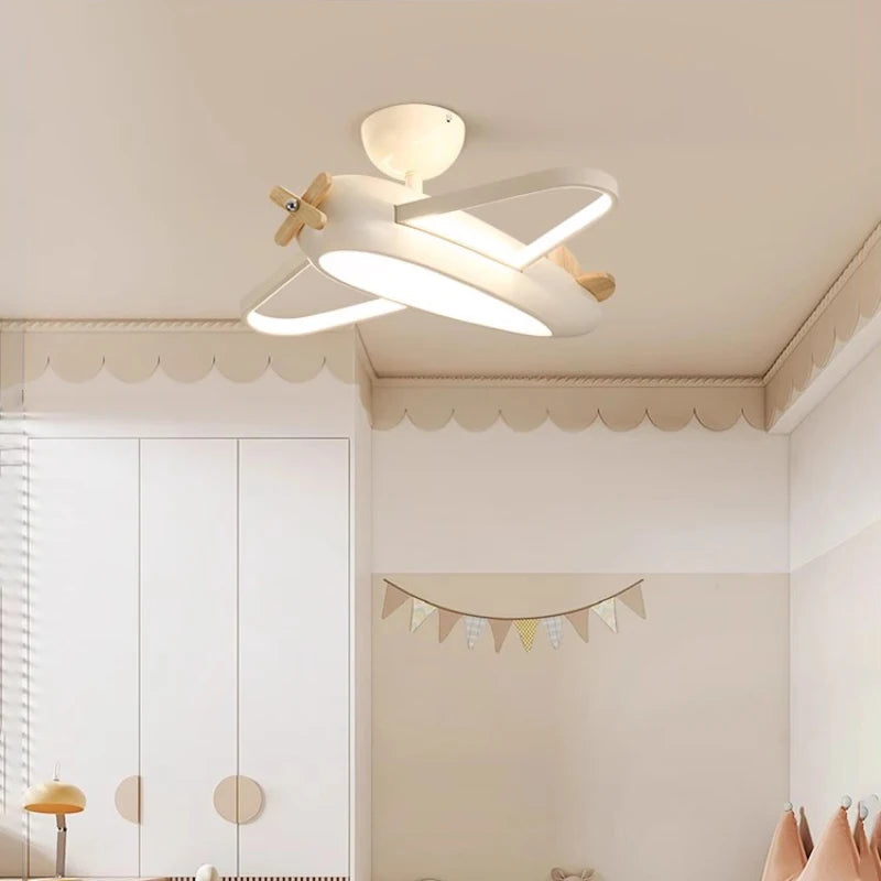 plafonnier hélicoptère moderne pour chambre d'enfant garçon - vue 6 sur 9