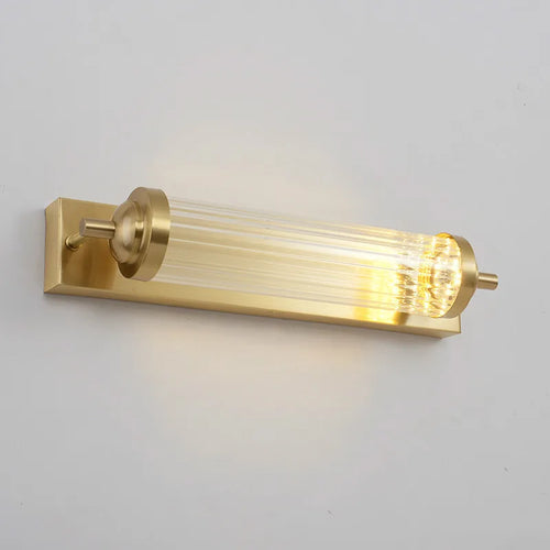LED-Wandleuchte aus goldenem Kristall für Spiegel - vue 7 sur 8
