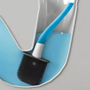 Goose Shape Toilet Brush - Wall-Mounted Corner Cleaner, Refillable Detergent, Funny Silicone TPR Brush, Bathroom Decor Accessory