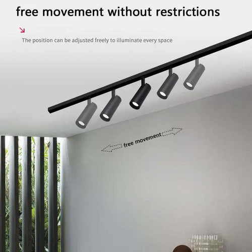 rail d éclairage magnétique moderne pour intérieur en aluminium