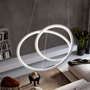 Moderne LED-Pendelleuchte mit goldenem Ring für stilvolle Inneneinrichtung