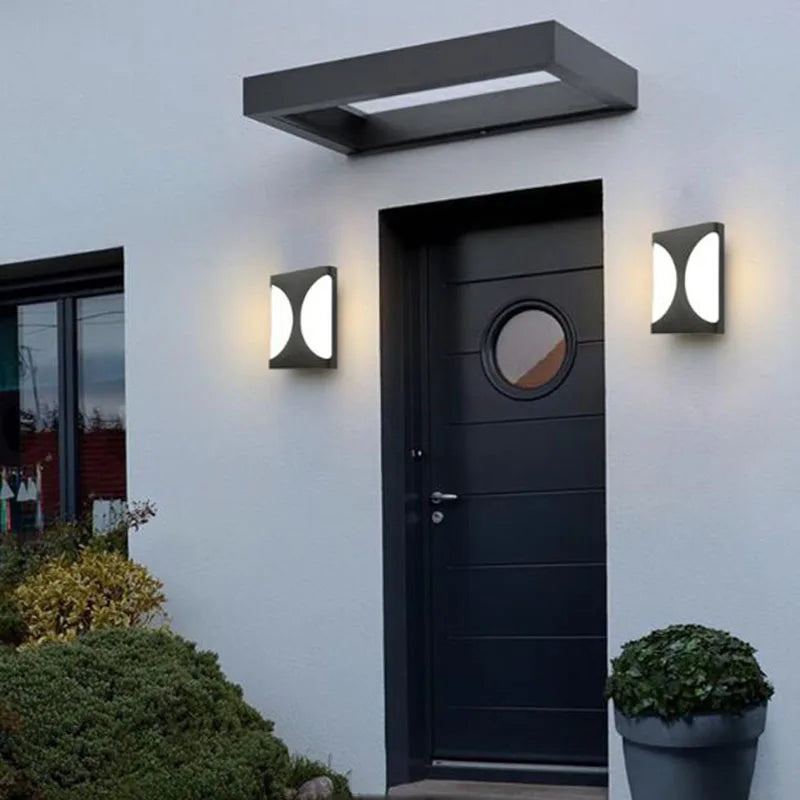 Applique murale extérieure de rue lampe étanche balcon lampe de jardin à LED couloir allée escalier Terrance applique luminaire - vue 7 sur 10