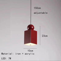 lampes suspendues nordiques réglables en fil métallique