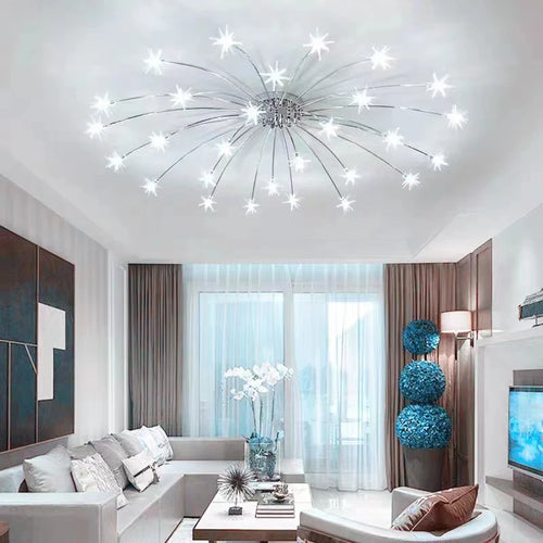 plafonnier led moderne nordique créatif ciel étoilé pour décoration maison - vue 3 sur 18