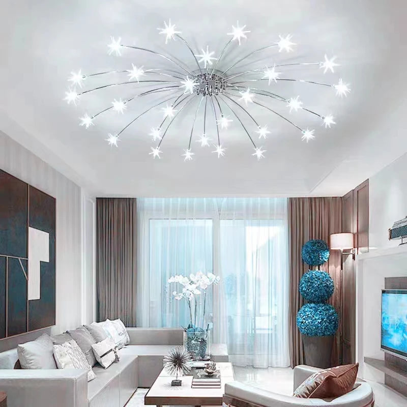 plafonnier led moderne nordique créatif ciel étoilé pour décoration maison - vue 3 sur 18