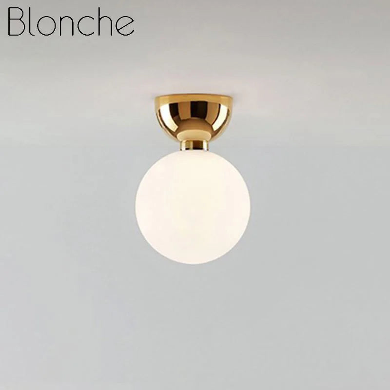 Moderner, minimalistischer Deckenleuchter aus Glas für ein elegantes Interieur - vue 6 sur 10