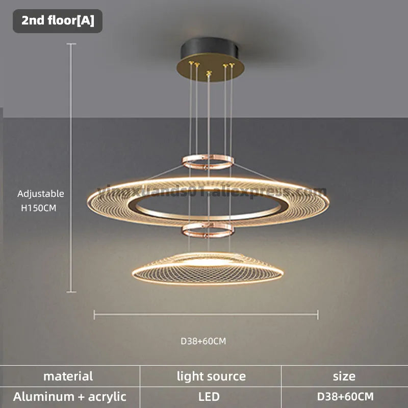LED-Pendelleuchte mit zwei Leuchten für Hotel und Restaurant - vue 8 sur 11