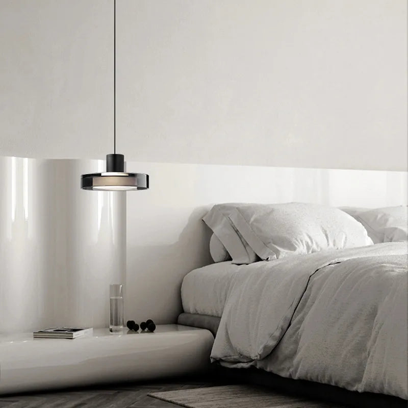 Italy Design Glass Small Chandelier for Bedroom Living Dining Room Led Pandant Light Home Decor Fixture Hanging lamp - vue 3 sur 8