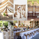 Chemin de table en jute decoration champetre mariage