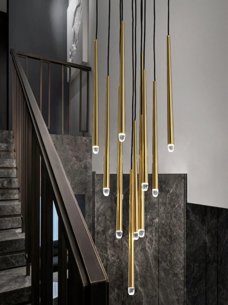 Postmoderner nordischer LED-Kronleuchter aus Kristall - vue 5 sur 17