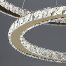 Moderner Kronleuchter aus Kristallglas mit LED-Sternenlicht