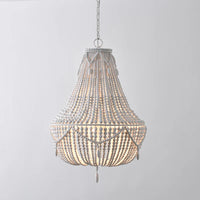 Suspension style bohème fait à la main en bois massif