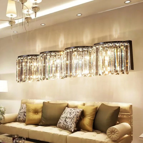 appliques murales modernes en cristal à led pour décoration intérieure