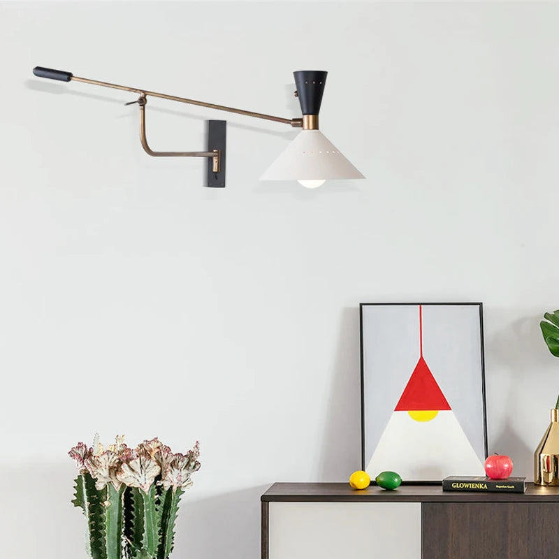 applique murale rétro nordique design pour éclairage intérieur décoratif - vue 4 sur 7