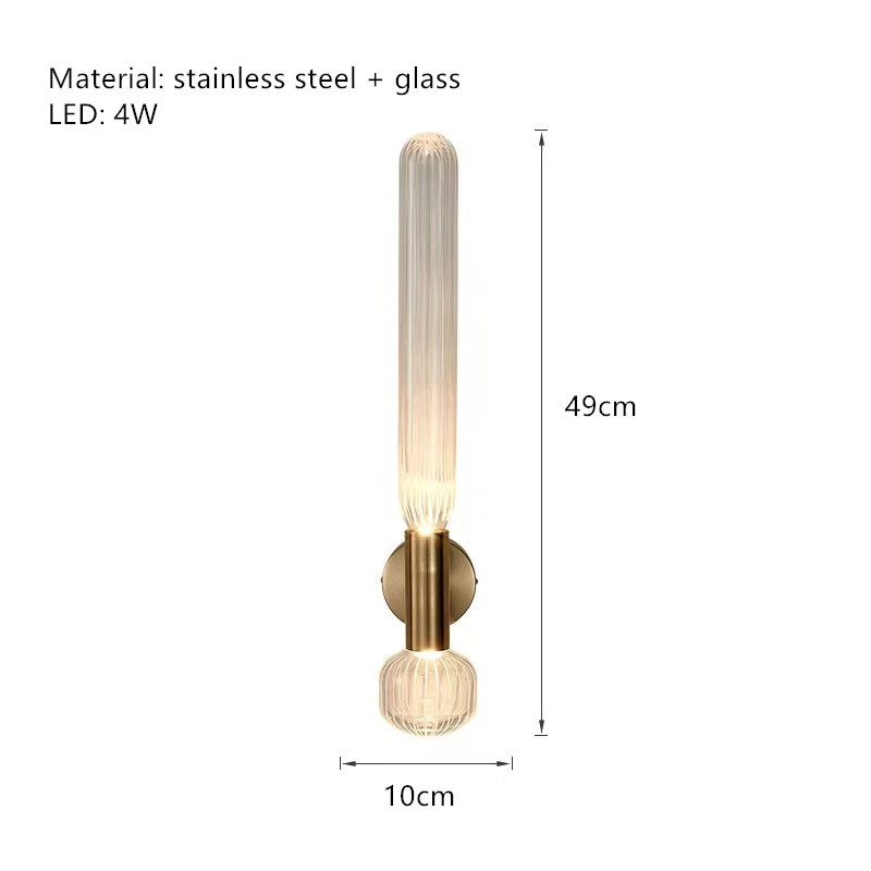 suspension tubes lumineux en verre transparent design nordique réglable - vue 11 sur 20