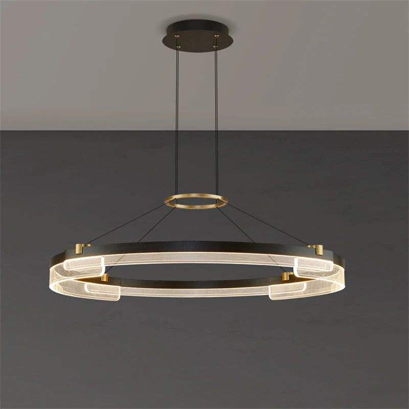lustre led minimaliste moderne suspension décoration éclairage maison
