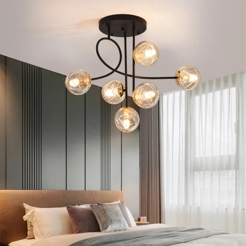 suspension luxe led pour décoration intérieure élégante - vue 3 sur 12