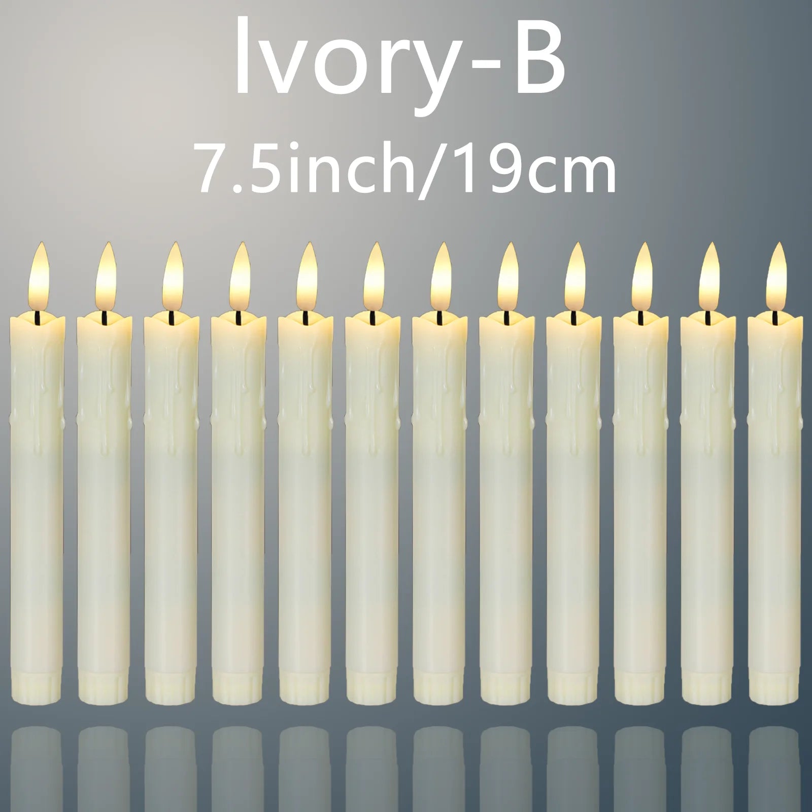bougies LED décoratives scintillantes pour mariage et Halloween - vue 11 sur 14