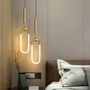 Moderne LED-Pendelleuchte Ellipse mit Höhenverstellung