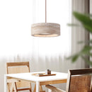 LED-Pendelleuchte im Wabi-Sabi-Stil aus Stein für die Inneneinrichtung