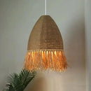 Pendelleuchte aus Rattan im Retro-Stil Wabi Sabi für die Innendekoration