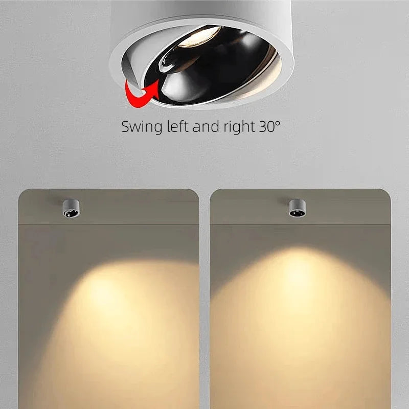 plafonnier led rond monté en surface à intensité variable - vue 5 sur 9