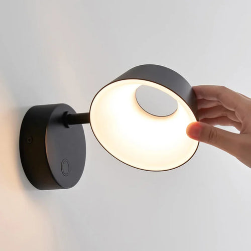 applique murale moderne rotative avec interrupteur en aluminium éclairage intérieur - vue 5 sur 10