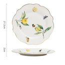 Assiette en céramique style européen motif citron