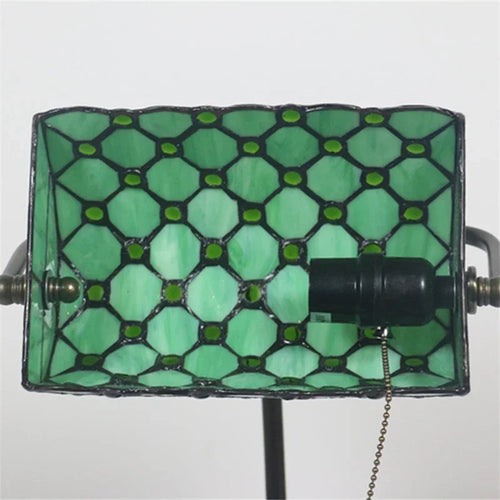 Vintage Nachttischlampe aus Buntglas für die Innendekoration - vue 6 sur 8
