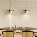 Pendelleuchte aus Stein und Holz mit verstellbarem Kabel für Restaurant