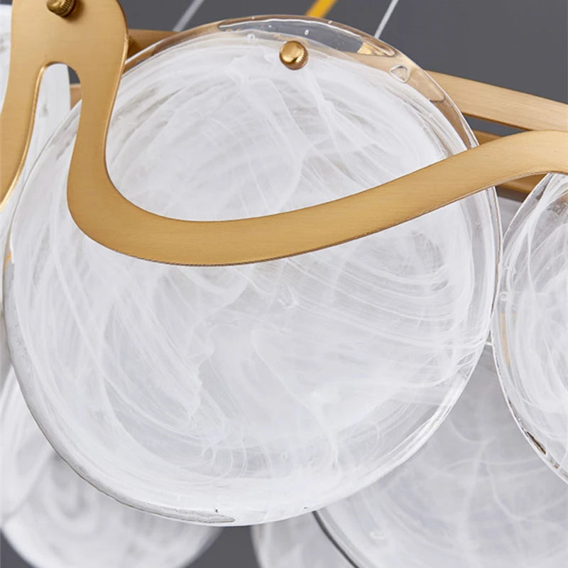 Suspension en verre style nordique post-moderne luxueux 2023 - vue 5 sur 10