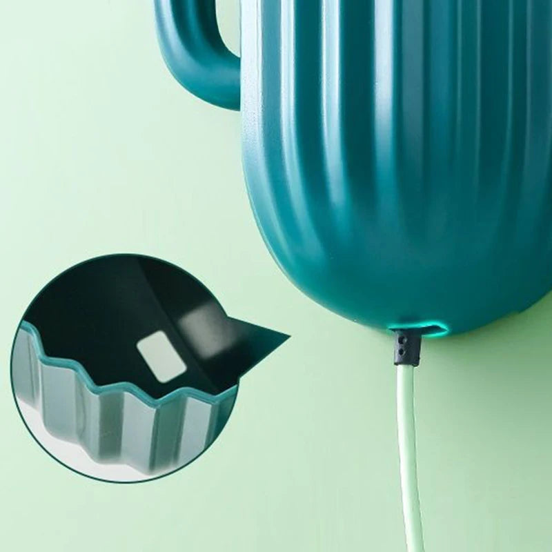 support mural auto-adhésif pour rangement de brosse et dentifrice cactus