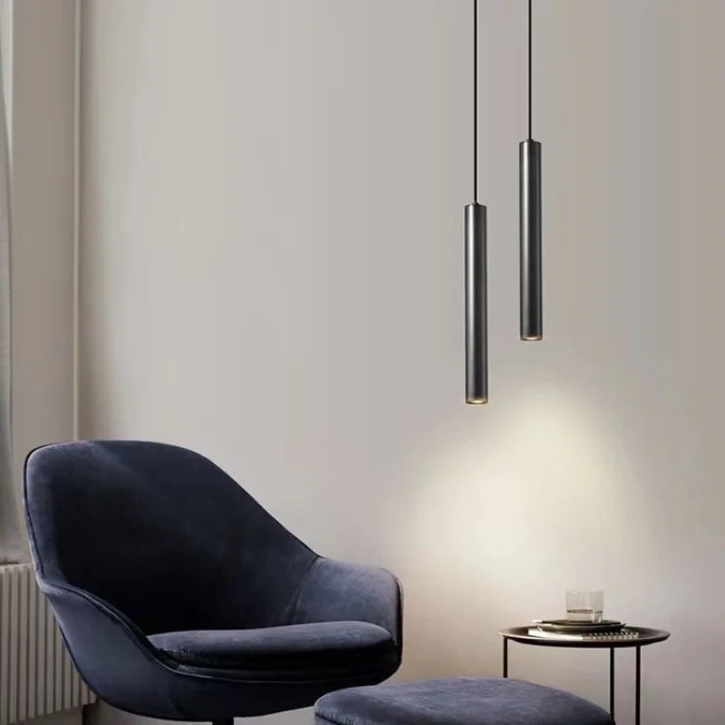Luminaire suspendu à Long Tube Led moderne - vue 3 sur 14