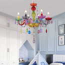 lustre en cristal pour enfants style art bougie