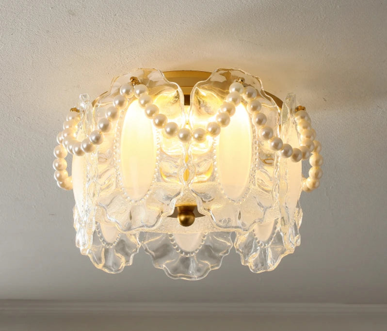 plafonnier led en verre design moderne pour décoration intérieure esthétique - vue 11 sur 12